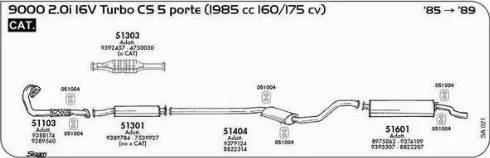 Sigam 051004 - Supporto, Imp. gas scarico autozon.pro