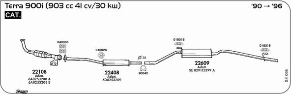 Sigam SE098 - Impianto gas scarico autozon.pro