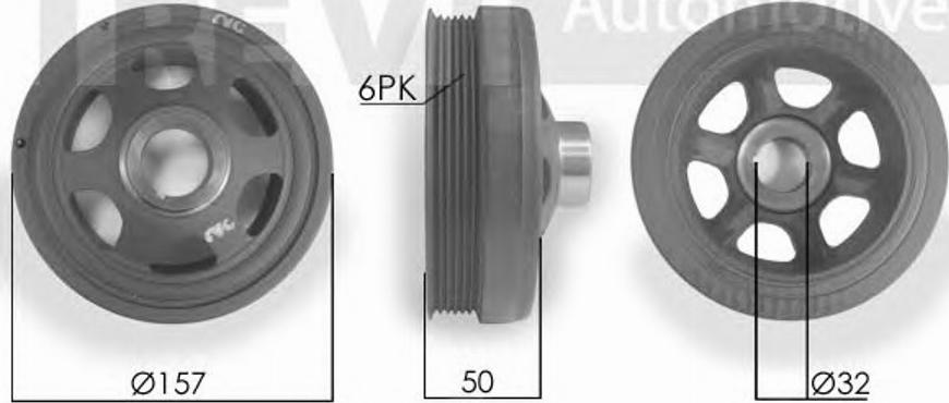 S&K SK942969 - Puleggia cinghia, Albero a gomiti autozon.pro