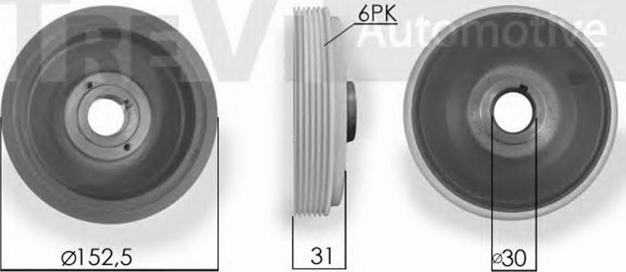 S&K SK405999 - Puleggia cinghia, Albero a gomiti autozon.pro