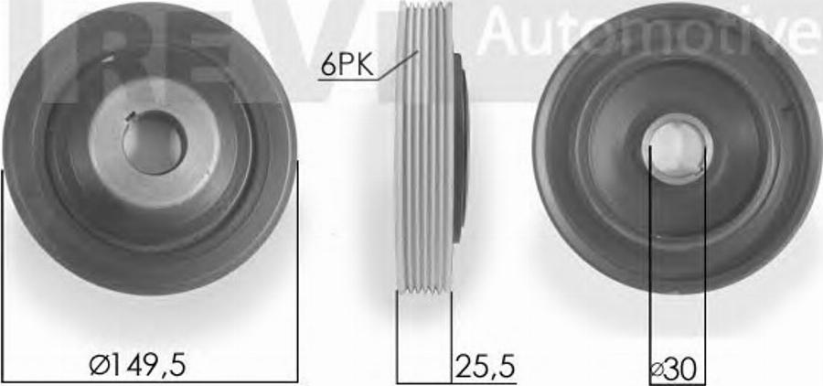 S&K SK470106 - Puleggia cinghia, Albero a gomiti autozon.pro