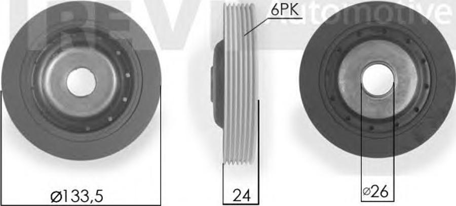 S&K SK627105 - Puleggia cinghia, Albero a gomiti autozon.pro