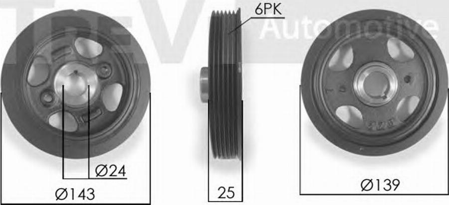 S&K SK060610 - Puleggia cinghia, Albero a gomiti autozon.pro