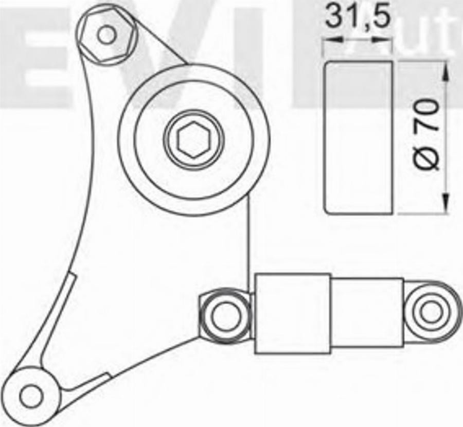 S&K SK008957 - Tendicinghia, Cinghia Poly-V autozon.pro