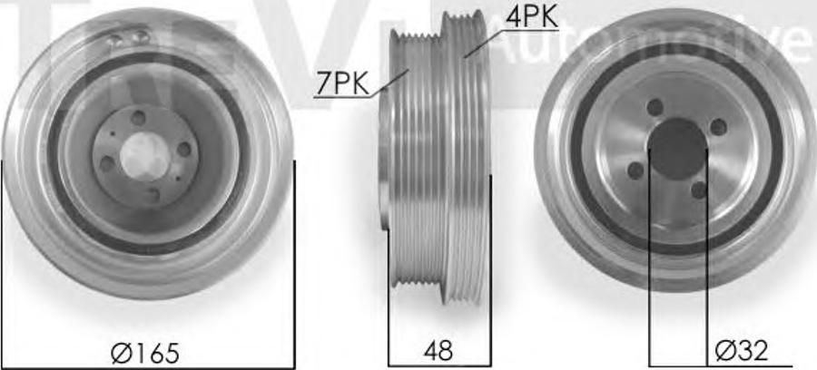 S&K SK896603 - Puleggia cinghia, Albero a gomiti autozon.pro