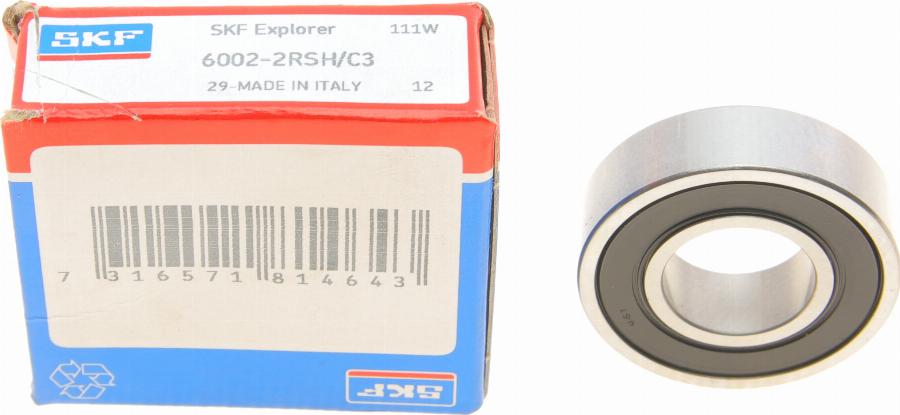 SKF 6002-2RSH/C3 - Supporto / Cuscinetto autozon.pro