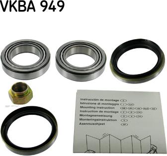 SKF VKBA 949 - Kit cuscinetto ruota autozon.pro