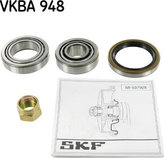 SKF VKBA 948 - Kit cuscinetto ruota autozon.pro