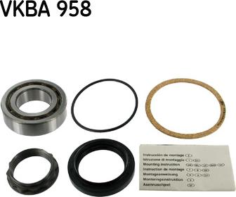 SKF VKBA 958 - Kit cuscinetto ruota autozon.pro