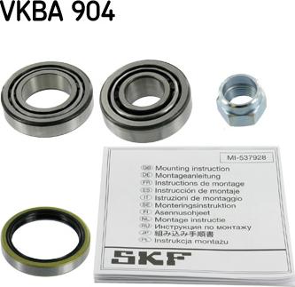 SKF VKBA904 - Kit cuscinetto ruota autozon.pro