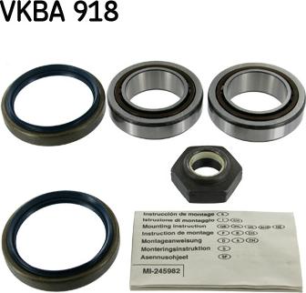 SKF VKBA 918 - Kit cuscinetto ruota autozon.pro