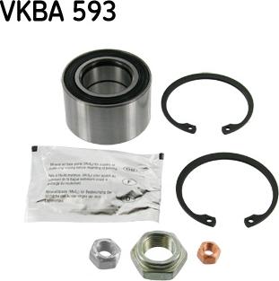 SKF VKBA 593 - Kit cuscinetto ruota autozon.pro