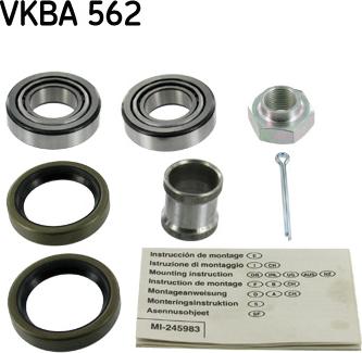 SKF VKBA 562 - Kit cuscinetto ruota autozon.pro