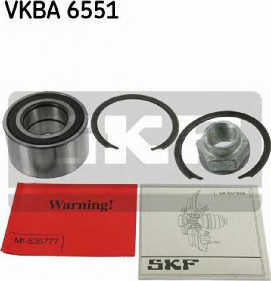 SKF VKBA6551 - Kit cuscinetto ruota autozon.pro