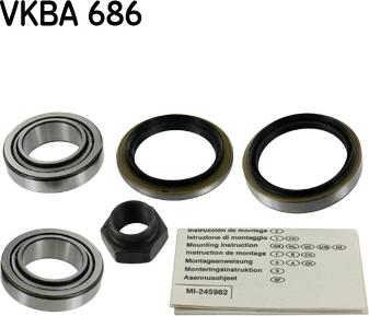 SKF VKBA 686 - Kit cuscinetto ruota autozon.pro