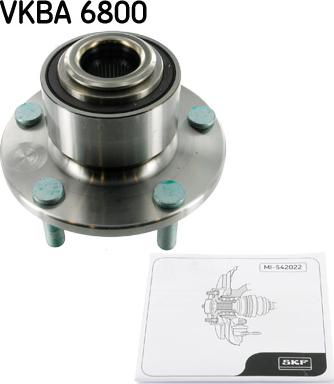 SKF VKBA 6800 - Kit cuscinetto ruota autozon.pro