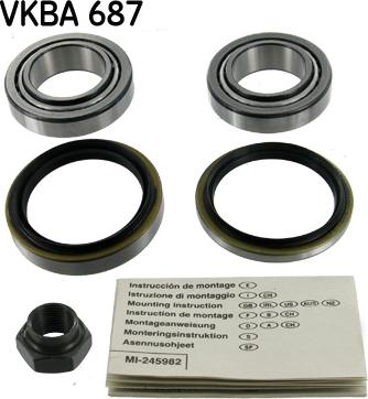 SKF VKBA 687 - Kit cuscinetto ruota autozon.pro