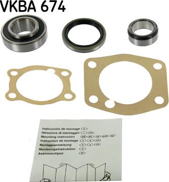 SKF VKBA 674 - Kit cuscinetto ruota autozon.pro