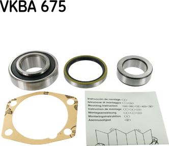 SKF VKBA 675 - Kit cuscinetto ruota autozon.pro