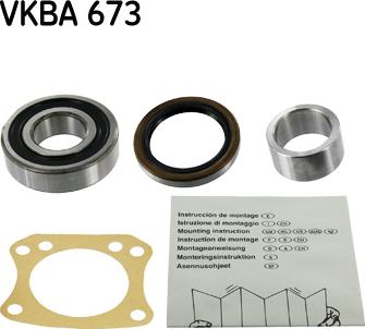 SKF VKBA 673 - Kit cuscinetto ruota autozon.pro