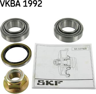 SKF VKBA 1992 - Kit cuscinetto ruota autozon.pro