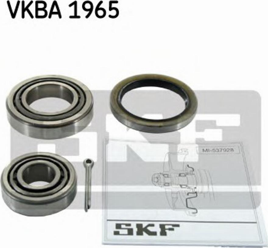 SKF VKBA 1965 - Kit cuscinetto ruota autozon.pro