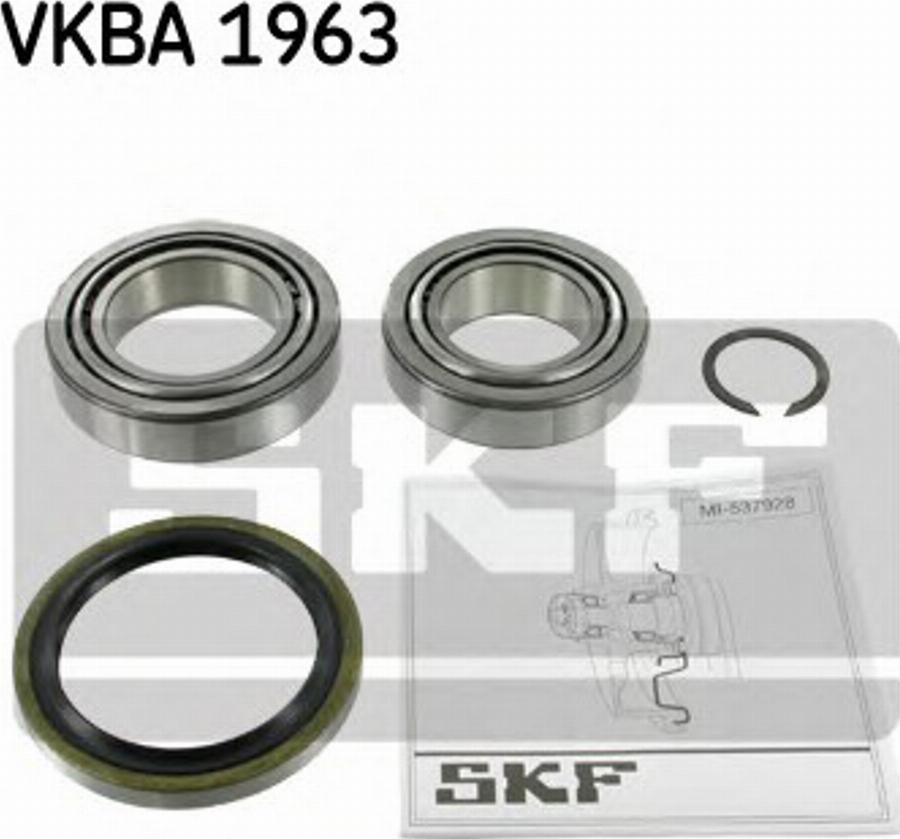 SKF VKBA 1963 - Kit cuscinetto ruota autozon.pro