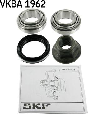 SKF VKBA 1962 - Kit cuscinetto ruota autozon.pro