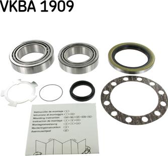 SKF VKBA 1909 - Kit cuscinetto ruota autozon.pro