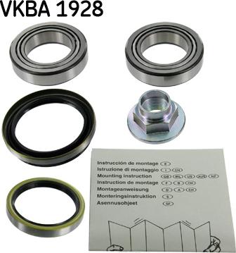 SKF VKBA 1928 - Kit cuscinetto ruota autozon.pro