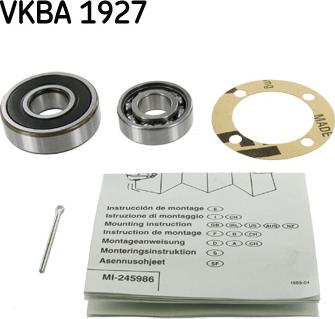 SKF VKBA 1927 - Kit cuscinetto ruota autozon.pro