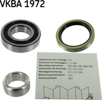 SKF VKBA 1972 - Kit cuscinetto ruota autozon.pro