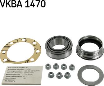 SKF VKBA 1470 - Kit cuscinetto ruota autozon.pro