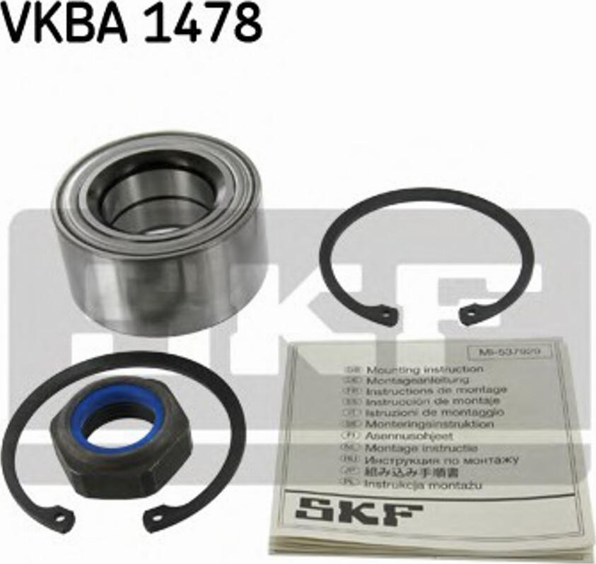 SKF VKBA 1478 - Kit cuscinetto ruota autozon.pro