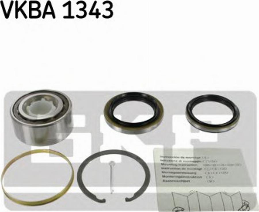 SKF VKBA 1343 - Kit cuscinetto ruota autozon.pro