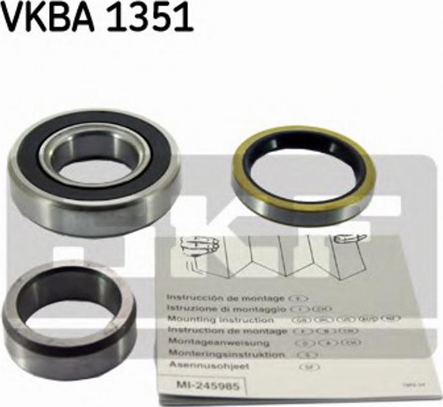 SKF VKBA 1351 - Kit cuscinetto ruota autozon.pro