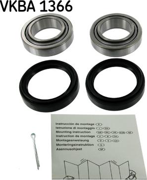 SKF VKBA 1366 - Kit cuscinetto ruota autozon.pro