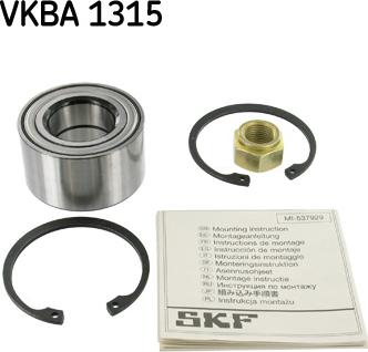 SKF VKBA 1315 - Kit cuscinetto ruota autozon.pro