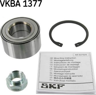 SKF VKBA 1377 - Kit cuscinetto ruota autozon.pro