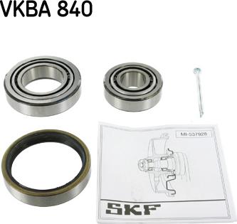 SKF VKBA 840 - Kit cuscinetto ruota autozon.pro