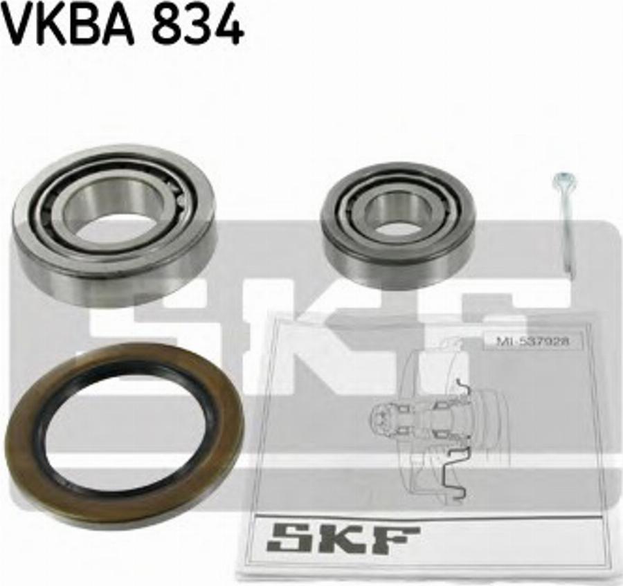 SKF VKBA 834 - Kit cuscinetto ruota autozon.pro