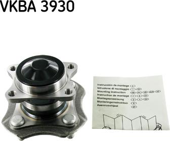 SKF VKBA 3930 - Kit cuscinetto ruota autozon.pro