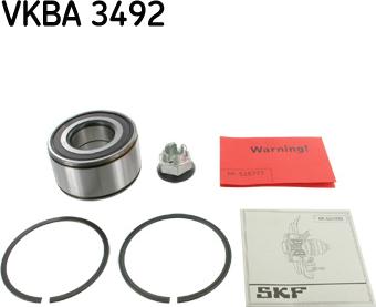 SKF VKBA 3492 - Kit cuscinetto ruota autozon.pro