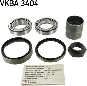 SKF VKBA 3404 - Kit cuscinetto ruota autozon.pro