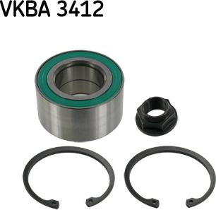 SKF VKBA 3412 - Kit cuscinetto ruota autozon.pro