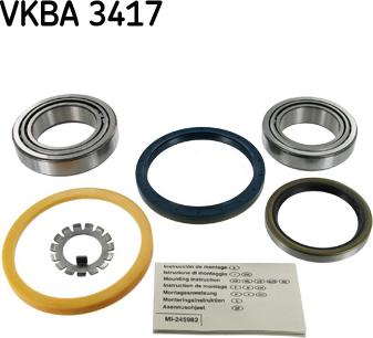 SKF VKBA 3417 - Kit cuscinetto ruota autozon.pro