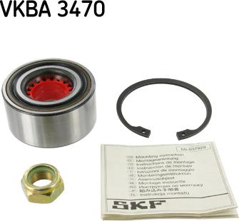 SKF VKBA 3470 - Kit cuscinetto ruota autozon.pro