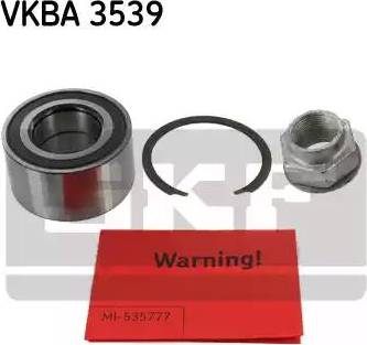 SKF VKBA 3539 - Kit cuscinetto ruota autozon.pro