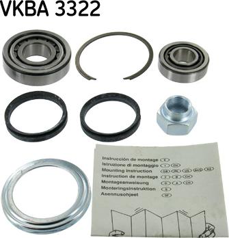 SKF VKBA 3322 - Kit cuscinetto ruota autozon.pro