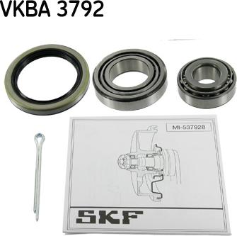 SKF VKBA 3792 - Kit cuscinetto ruota autozon.pro